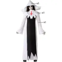 Atosa Costume De Femme Zombie Nun