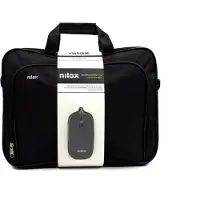 Nilox NXMOS4156BK sacoche pour ordinateur portable 39,6 cm (15,6') Porte-documents Noir (15.60", Universel), Sac pour notebook, Noir