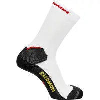 Salomon Unisexe, Chaussettes de sport, Chaussettes Speedcross Crew (36 - 38), Blanc, Multicolore