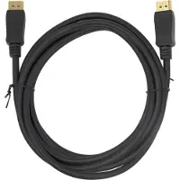 Deltaco DP-1050D-FLEX (5 m), Câble vidéo, Noir