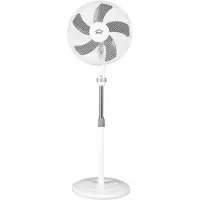 DCG ELTRONIC Ventilateur 40cm 5 pales VE1640 Gris et Blanc Auto Oscillant