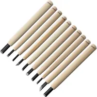 Yoshiharu Mitomoto Woodcarving Knife set YSH-117 couteaux japonais à sculpter le bois, lot de 10