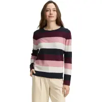 Tom Tailor Knit Structured Striped Sweater Multicolore L Femme