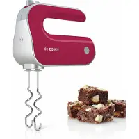Bosch Hausgeräte Styline Color MFQ40304, Batteur, Rouge, Argent