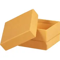 Rhodia Set de boîtes de rangement en similicuir orange