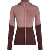 Icebreaker Merino Blend 200 Realfleece Descender Full Zip Sweatshirt Rose M Femme