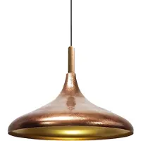 Bamyum Champion Pendelleuchte Holz Kupferfarbe (E27)