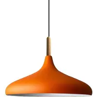 Bamyum Champion Pendelleuchte Holz Orange (E27)