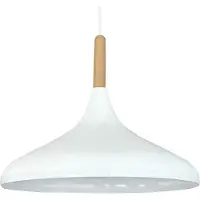 Bamyum Champion Pendelleuchte Holz Weiss (E27)