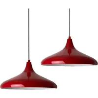 Bamyum Champion Pendelleuchte Rot x2 Flamme (E27)