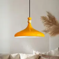 Bamyum Champion Pendelleuchte Holz Gelb (E27)
