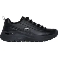 SKECHERS pour femme. 150061 Baskets en cuir Arch Fit 2.0 Star Bound noir (37), 3 à 5 cm, Lacets, Casuel