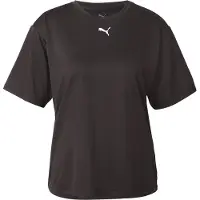 Puma T-shirt fonctionnel 'Tad Essential' noir / blanc