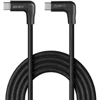 Lindy 32023 Câble USB 3.2 Type C 1m 2 x 90 degrés coudé