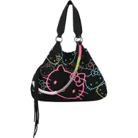 Fritzi aus Preußen sac à épaule Izzy Hello Kitty Canvas Tote Black Cat noir