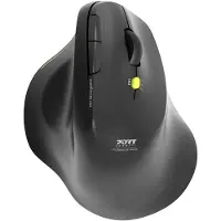 Port Designs Souris sans fil - - 910200 ERGO - Bluetooth et 2,4 GHz - Noire