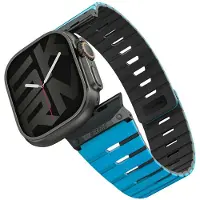 Skinarma Strap Gemini for Apple Watch 49/46/45/44 mm blue (Acier inoxydable, Plastique, Silicone), Sangles de montre, Bleu