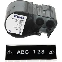 Brady M5C-1500-595-BK-WT ruban vinyle 38,1 mm x 7,62 m (d'origine) - blanc sur noir