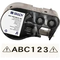 Brady M4C-1000-595-CL-BK ruban vinyle 25,4 mm x 6,1 m (d'origine) - noir sur transparent