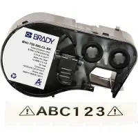 Brady M4C-750-595-CL-BK ruban vinyle 19,05 mm x 6,1 m (d'origine) - noir sur transparent