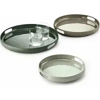 Philippi Jeu de plateau de service Copenhagen 3 pcs ø 37x4 cm