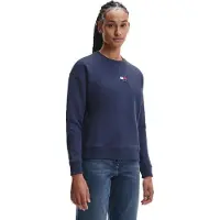Tommy Hilfiger Femmes, Pull-over, Sweatshirts Femme Tjw Tommy Center Badge Crew, Twilight Navy, S, Bleu, (S)