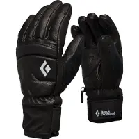 Black Diamond - Gants de freeride en PrimaLoft&reg; - W Spark Gloves Black / Black pour Femme en Cuir - Taille XS - Noir