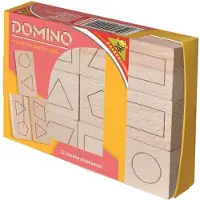 Baczek Domino en bois. - figures géométriques 02292
