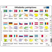 Larsen Puzzle Union européenne - Drapeaux, capitales