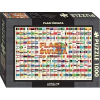 Artglob Drapeaux du monde - puzzle de 1 000 pièces, édition unique