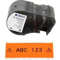 Brady M5C-1500-595-OR-BK ruban vinyle 38,1 mm x 7,62 m (d'origine) - noir sur orange