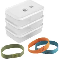 Zwilling Fresh&save Vacuum Lunch Box Set L 6-pc Tool Set Argenté
