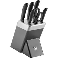 Zwilling Set de couteaux dans un bloc gris auto-affûtant