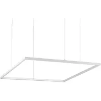 Ideal Lux Suspension Intégrée Carrée Décorative Blanche, 3000k, 51w