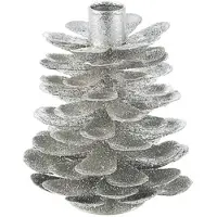 Bizzotto Décorations de noël PINEAL - Argenté - Unique