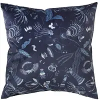 Broste Copenhagen Housses de coussins BELL FLOWER - Bleu - 50x50 cm