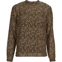 ONLY Blouses ONLKACEY FR L/S HIGH NECK TOP PTM femmes - Marron - EU XS