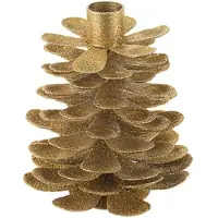 Bizzotto Décorations de noël PINEAL - Doré - Unique
