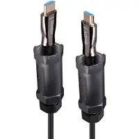 Lindy Fiber Optic 70 M Hdmi Cable Argenté