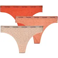 Calvin Klein Jeans Tangas BRAZILIAN 3PK femmes - Rouge - EU XL
