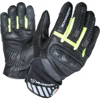 MUGENRACE Hai-Ko Gants Noir Jaune Néon Taille 2XL