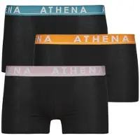 Athena Boxers EASY COLOR Pack de 3 hommes - Noir - EU S