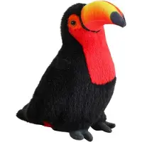 Lean Toys Peluche Toucan Oiseau Peluche Mascotte Peluche Rouge 35cm