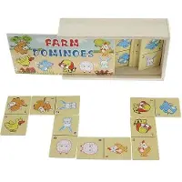 Adar Domino illustré en bois « Animaux sauvages » -