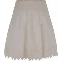 GUESS Femmes, Jupe, Femmes Peggy Minijupe Blanc S, Blanc, (S)