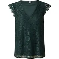 Pieces Chemisier 'PCOLLINE' vert foncé