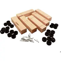 DESTOCK Voiture en bois - Woodland P4051 - Pack de 6 - Pour enfants à partir de 6 ans - Intérieur