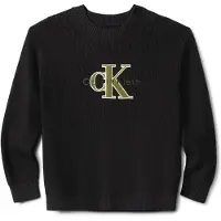 Calvin Klein Towelling Sweater Noir 16 Years Garçon