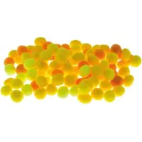 BREWIS Pompons jaunes 10 mm, 100 pièces - (articles scolaires et de papeterie, articles créatifs)