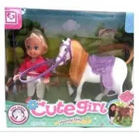 PEGAZ TOYS Poupée avec cheval